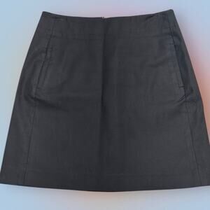 LOFT Women’s 2 Black Cotton Pocketed Skirt